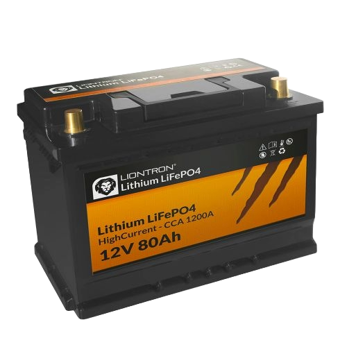 LIONTRON 12,8V 80Ah LiFePO4 mit BMS / 1200 A (CCA)